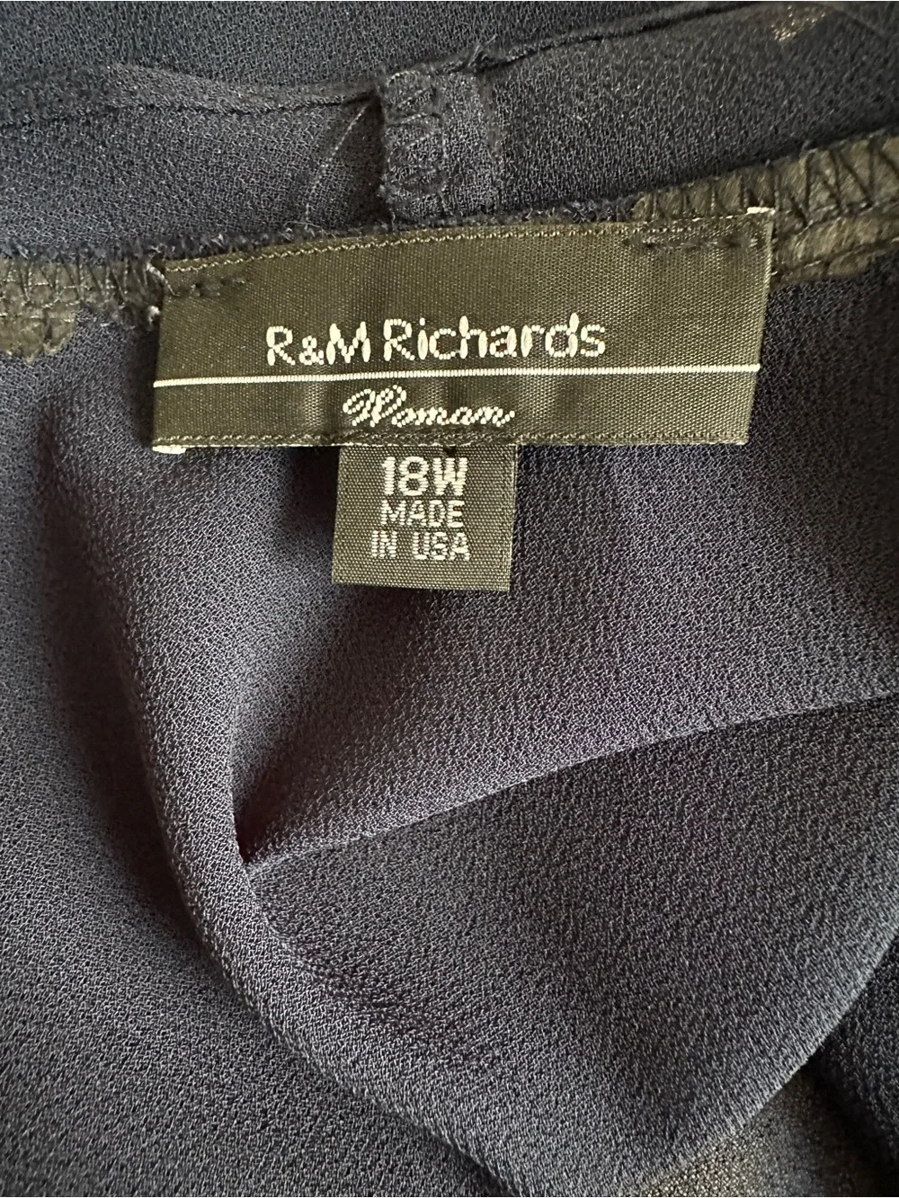 R&M Richards Mother of the Bride Navy Dress with Jacket - Picture 9 of 9